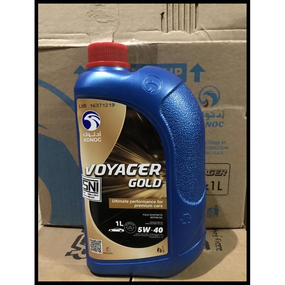 DISKON OLI ADNOC VOYAGER GOLD 1 LITER - ADNOC OIL 5W40 - OLI MOBIL MOTOR 