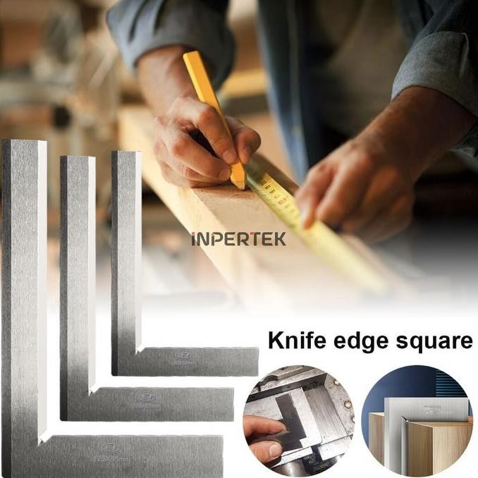 

Siku Baja 125X80 Penggaris Besi 125 X 80 Mm Mistar Knife Edge Square New Stok