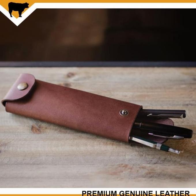 

Sarung Tempat Pensil Dari Kulit Sapi Asli Bukan Kulit Sintetis New Stok