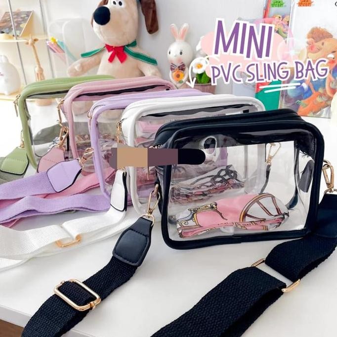 Mini Pvc Concert Sling Bag Tas Konser Bening