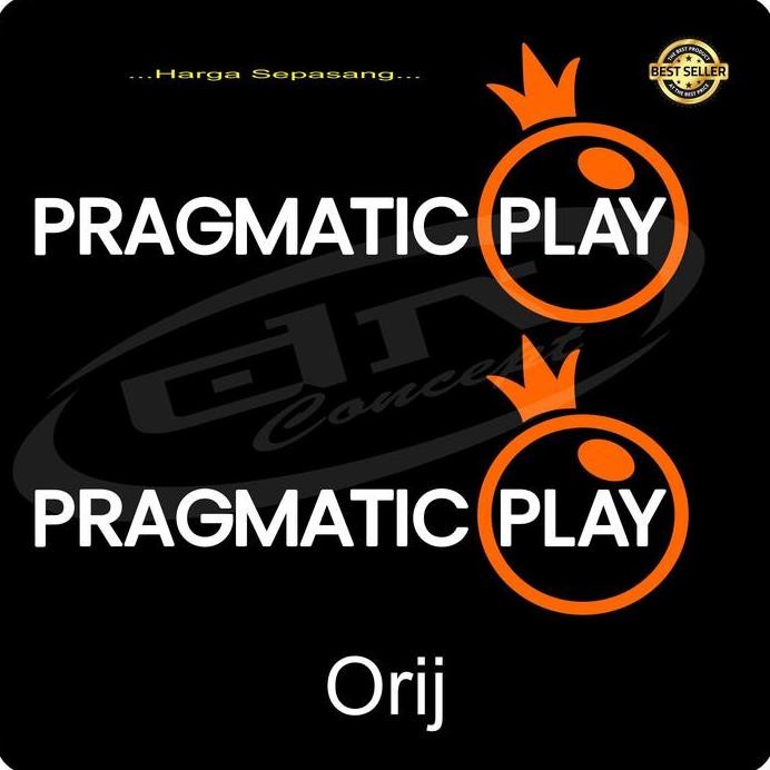 Cutting Sticker Stiker PRAGMATIC PLAY Logo Hologram mobil motor scoopy