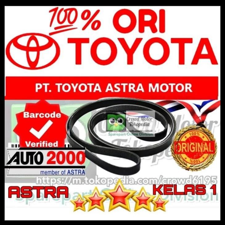 TERMURAH VANBELT AC VAN BELT AC KIJANG KAPSUL 7K ORI TOYOTA 100% 