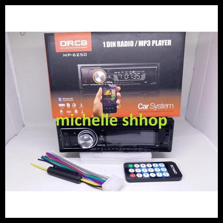 DISKON SINGLE DIN TAPE BLUETOOTH ORCA MP-6250 MOBIL ALL NEW AVANZA 