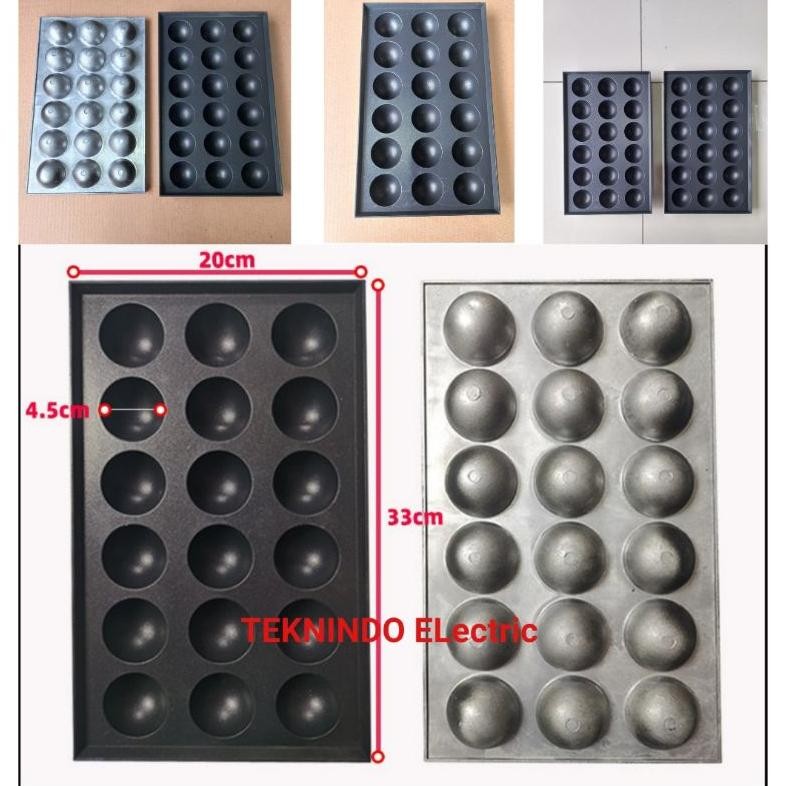 cetakan takoyaki 18 lubang 33x20cm MURAH