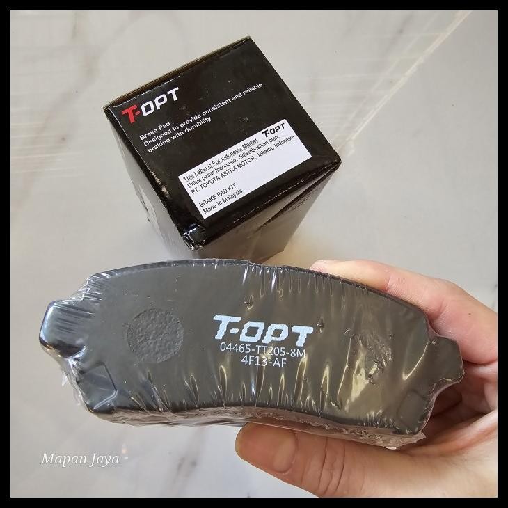 TERBARU ASTRA BRAKE PAD KAMPAS REM DEPAN AVANZA XENIA 2005-2021 / RUSH TERIOS 2005-2017 T-OPT 