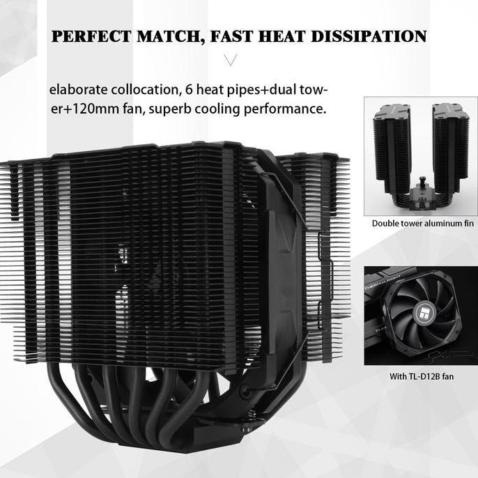 Terlaris Thermalright Peerless Assassin 120 Mini - Dual Tower High Performance Air Cpu Cooler Ready 