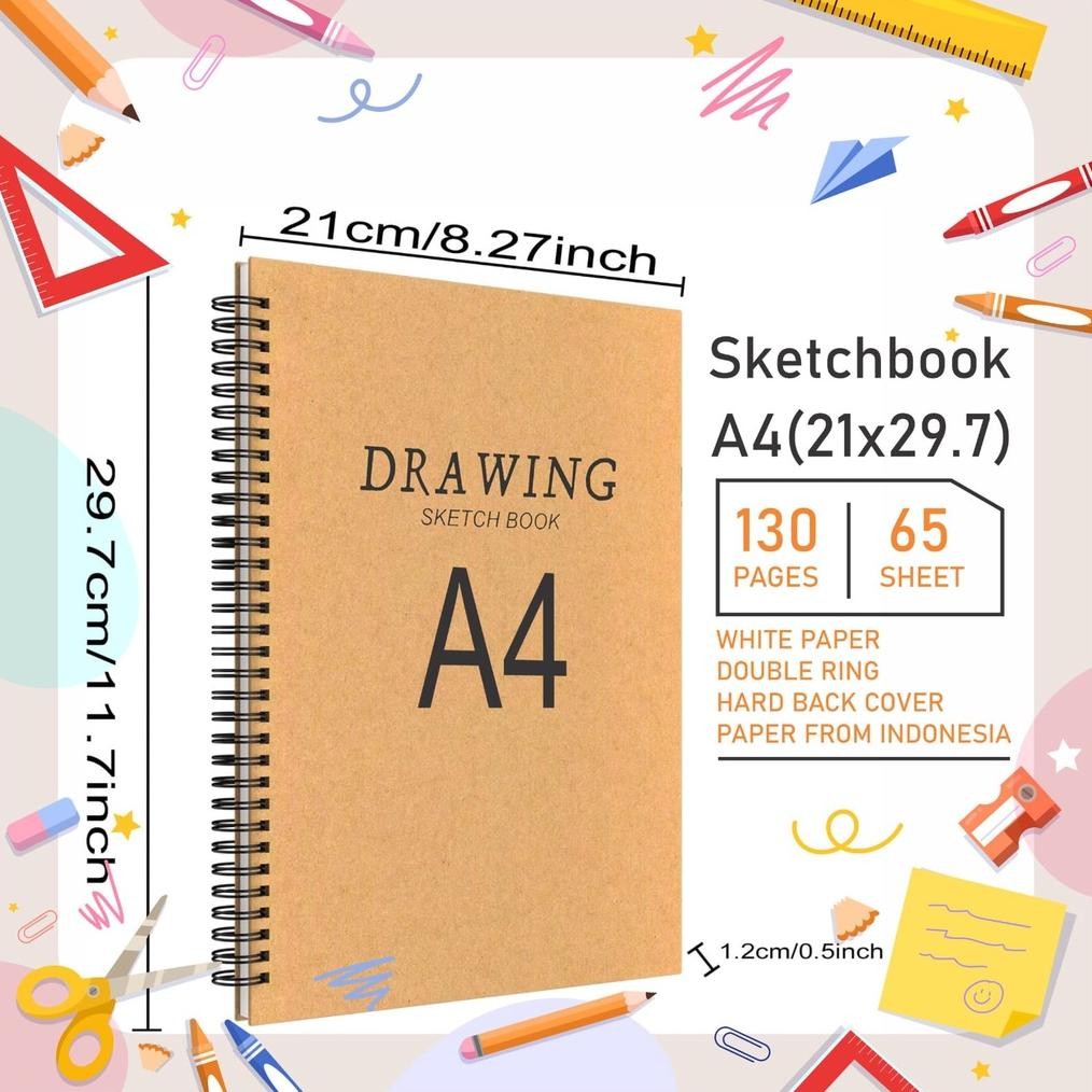 

Cod Sketchbook A4 / Buku Sketsa / Buku Gambar Sketsa / Drawing Book Cod