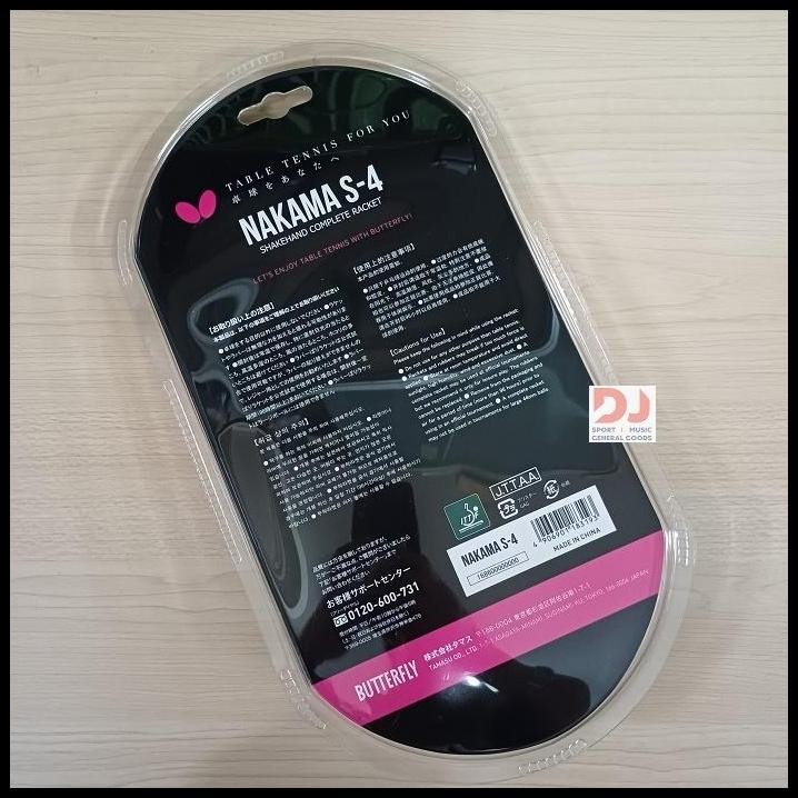 BAT TENNIS MEJA, BUTTERFLY, NAKAMA S4 / S5