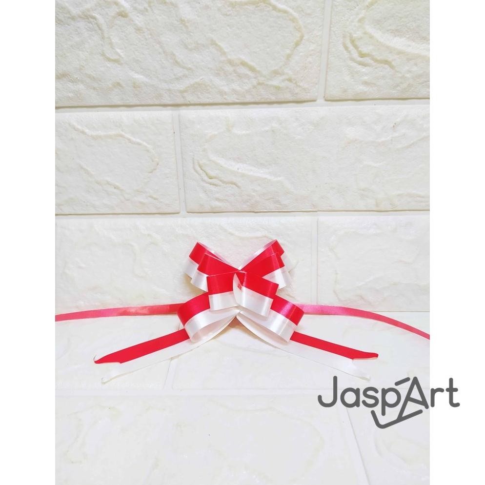 

Wwr-76 Pita Serut Merah Putih Pita Tarik Hut Ri Pita Kado Agustusan Pita Hiasan Pawai Hut Ri Isi 10