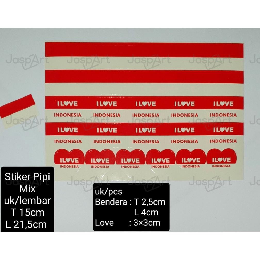 

Fbx-4 Termurah!! Sticker Bendera Merah Putih Pipi Kemerdekaan 17 Agustus Sticker Hut Ri Isi 26