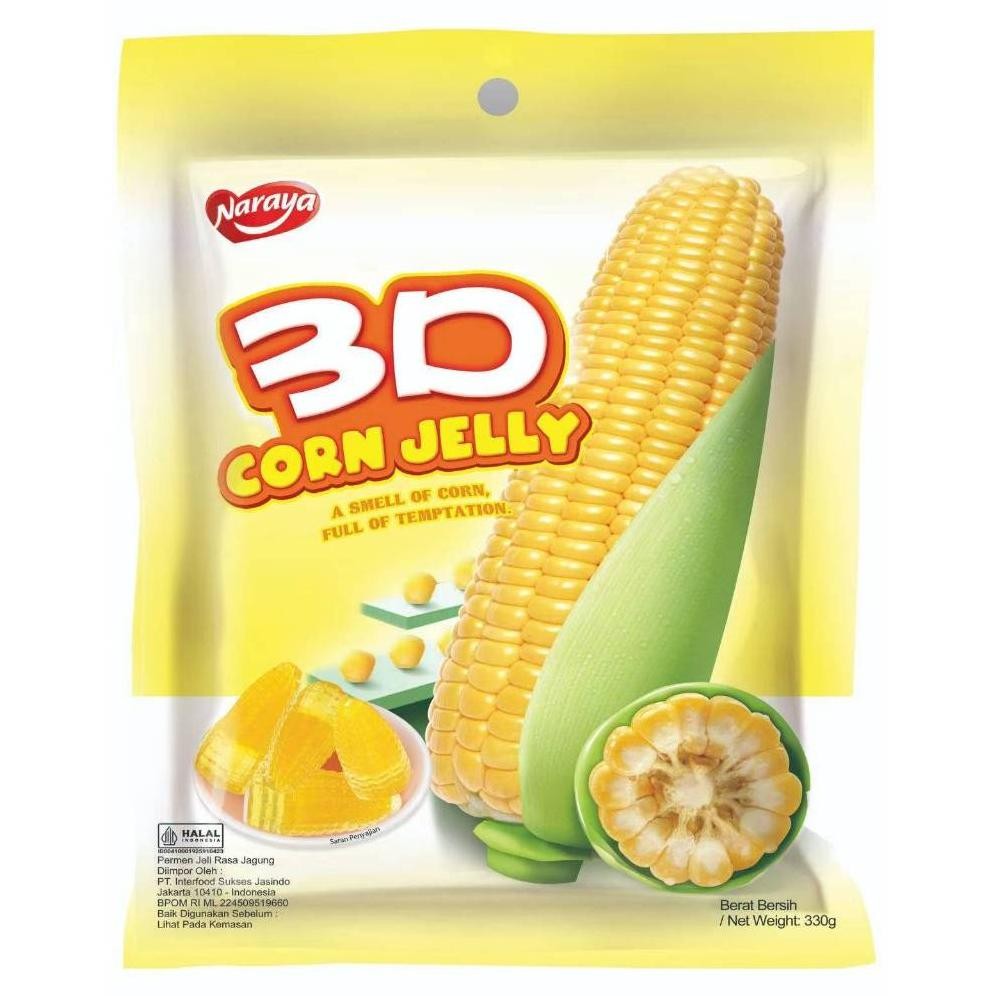 

Naraya Corn Jelly Candy/Permen/Jelly/Jagung/330G