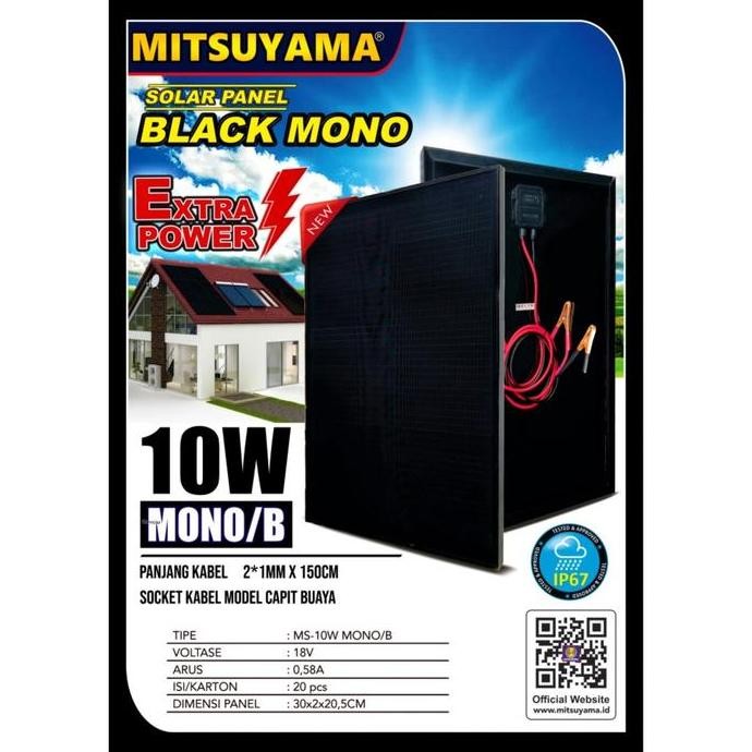 Solar Panel Solar Cell Panel Surya 10Wp Mono 10 Wp Monocrystalline
