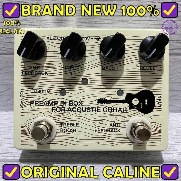 Efek Gitar Caline Cp-67 Di Box Acoustic Guitar Preamp Pedal Effect