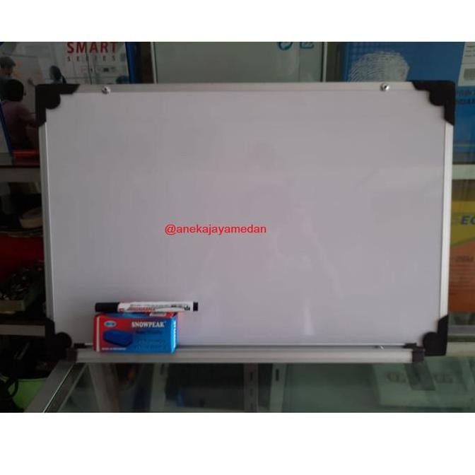 

White Board 180 X 120 Cm (Gantung) Magnetic | Papan Tulis | Medan New Stok
