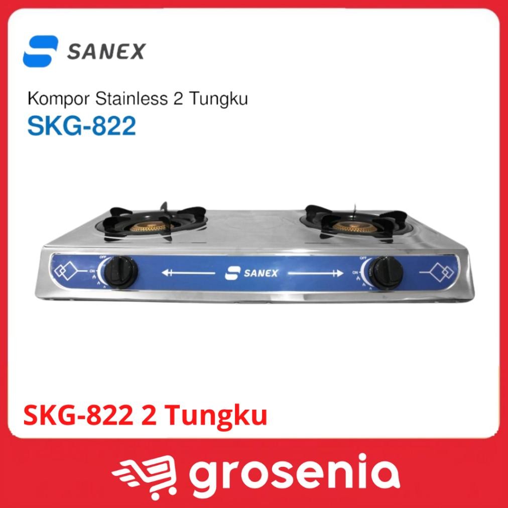 Terlaris Sanex Kompor 2 Tungku Skg-822