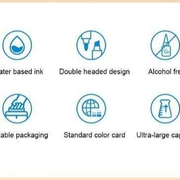 

Creative Art Marker Double Head Waterbased and Washable Spidol