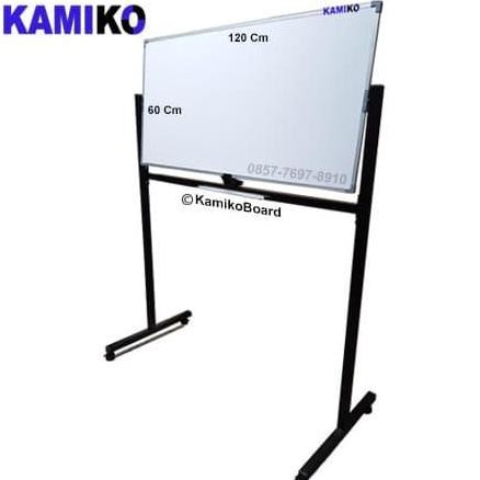 

Whiteboard Kamiko Uk 60 Cm X 120 Cm Kaki Single Face Magnetic New Stok