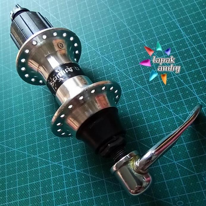 Freehub Belakang Shimano RM60 QR 36H 8 9 10 Speed Silver Banyak Baret murah