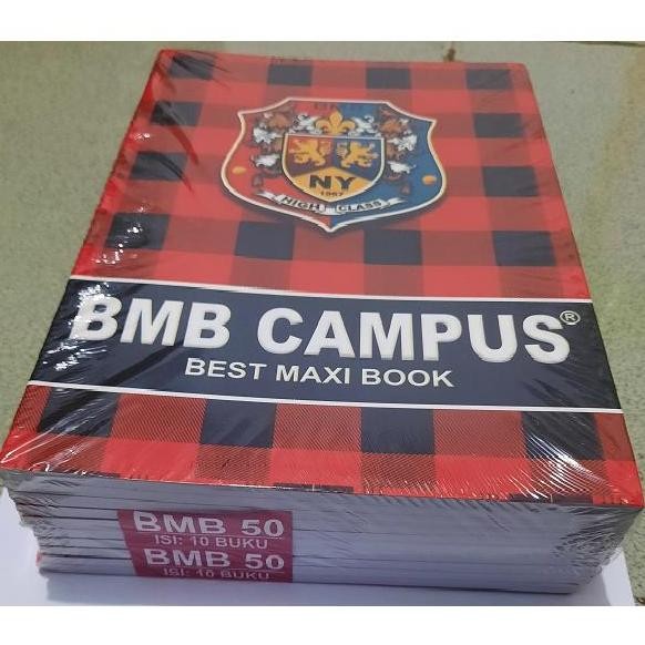 

Buku tulis BMB Campus 50 lembar 10 buku Best Maxi Book Boxy - 1 pak