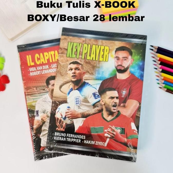 

SOS Buku Tulis X-Book BOXY/Besar 28lb Motif Bola(10bk)/Buku Bergaris