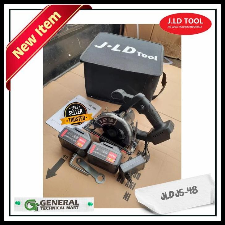 DISKON CORDLESS MARBLE CUTTER MESIN POTONG KERAMIK BATERAI JLD J5-48 