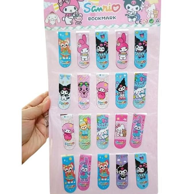 

pembatas buku magnet 1lembar isi 20pcs