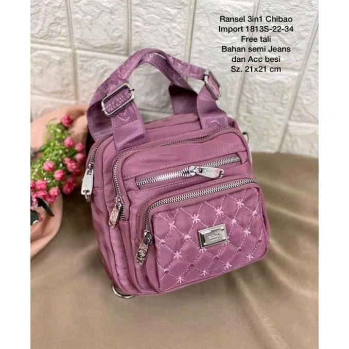 Handbag Wanita Tas Wanita Chibao Import Bisa Rangsel/Selempang/Tenteng 1813S