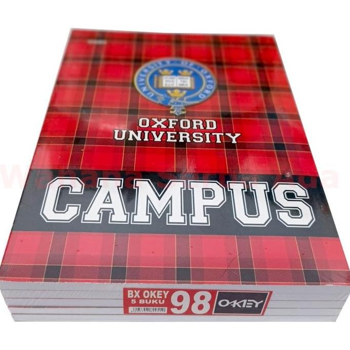 

1 pack Buku tulis OKEY Boxy Campus 98 lembar Maxi book isi 5 buku