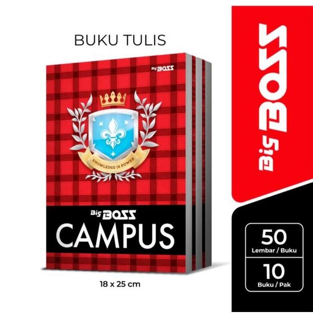 

Buku Tulis Big Boss Campus 50 Lembar (1 Pak)