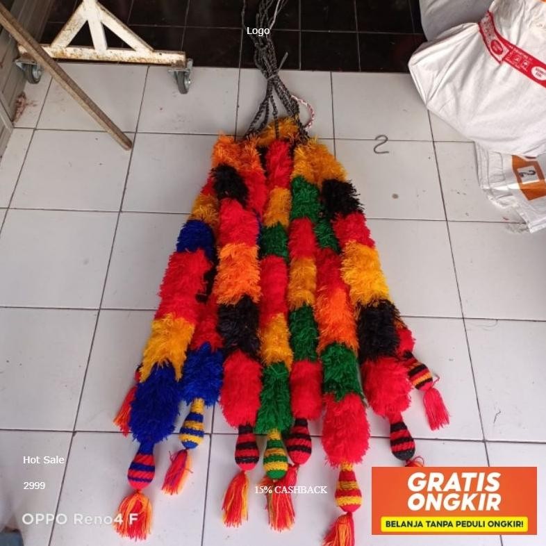 Pecut Gombyok 2,5 Meter/Pecut Jaranan/Pecut Bopo Trend
