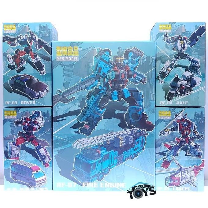 Yes Model MTCM-04 Maketoys Guardia Defensor Combiner Full Set of 5