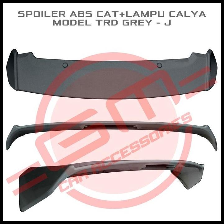 TERMURAH SPOILER ABS CAT+LAMPU CALYA MODEL TRD GREY - J 