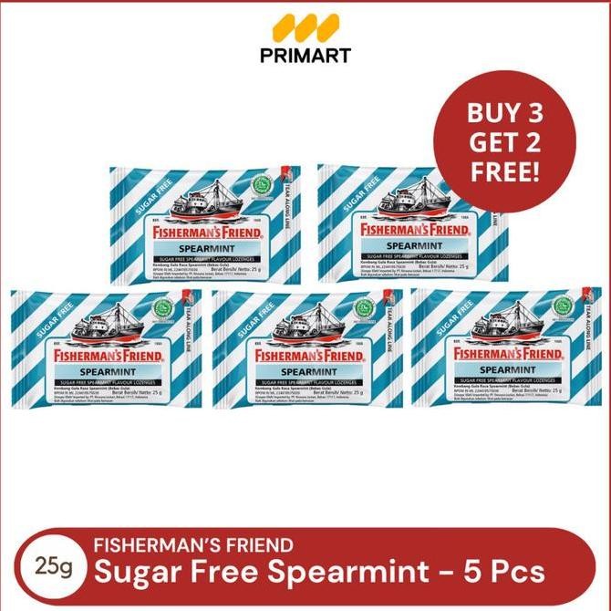 

Fisherman'S Friend Spearmint Permen Mint 25 Gr Buy 3 Get 2 Free Kualitas Terbaik Harga Termurah