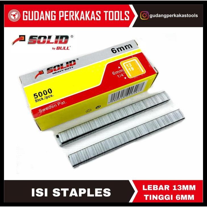 

TERMURAH ISI STAPLES TEMBAK 6MM SOLID !!!!!