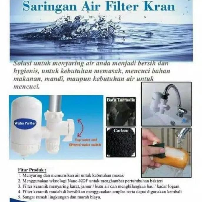 Promo / Terlaris SARINGAN AIR FILTER AIR WATER PURIFIER PENYARING KRAN AIR SARINGAN KRAN AIR PENJERN