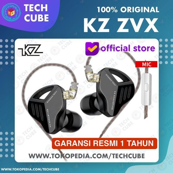 BARU KZ ZVX IEM EARPHONE WITH MIC BASS ALT DQ6S ZEX PRO