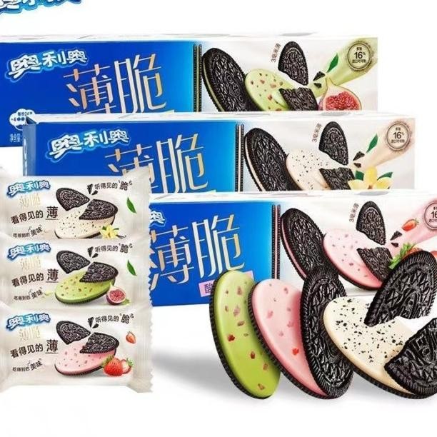 

Oreo Thin Crispy Biscuit Cookies Wafer Camilan Nt