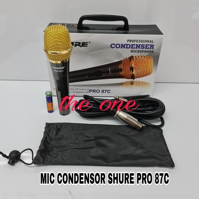 BARU MIC CONDENSER SHURE PRO 87C - MIKROFON STUDIO RECORDING ORIGINAL