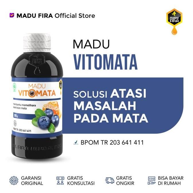 

TERMURAH MADU VITOMATA ORIGINAL 280GR - MADU HERBAL BPOM UNTUK MATA MINUS PLUS & SILINDER