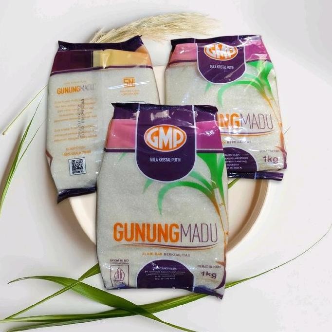 

TERMURAH GMP GULA PASIR GUNUNG MADU 1KG X 3 PACK | GULA KRISTAL PUTIH MURNI