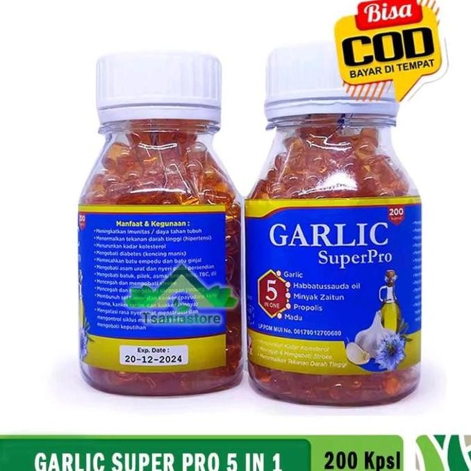 

TERMURAH KAPSUL GARLIC SUPER 5IN1 HABBATUSSAUDA PROPOLIS MADU ZAITUN 200 KAPSUL