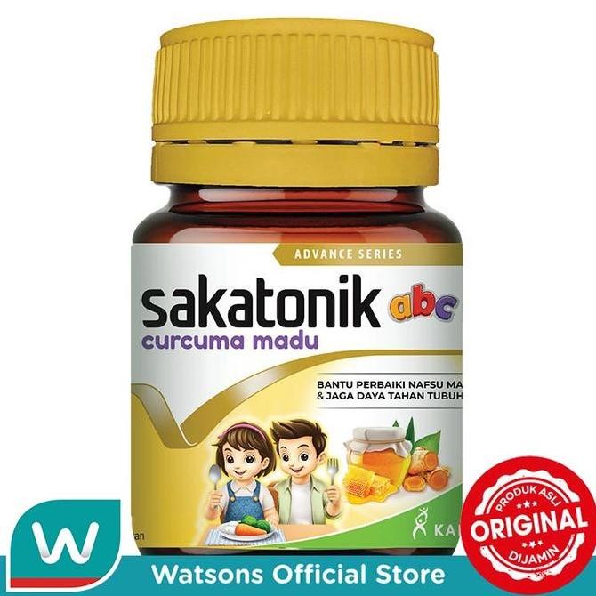 

TERMURAH SAKATONIK ABC CURCUMA MADU ANAK 24 TABLET SUPLEMEN PENAMBAH NAFSU MAKAN