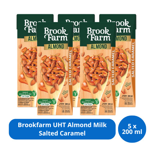 

Brookfarm UHT Almond Milk Salted Caramel 200ml x 5 pcs