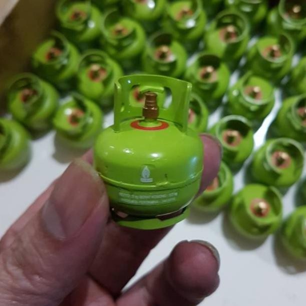 Miniatur tabung gas Elpiji / LPG 3kg melon original produk TechnoCraft DiM