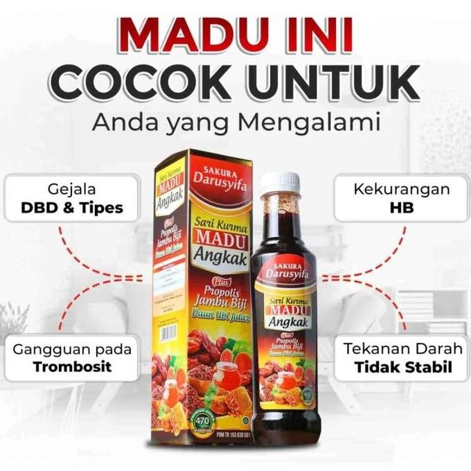 

TERMURAH SAKURA DARUSYIFA SARI KURMA MADU ANGKAK TIPES DEMAM ORIGINAL 470ML
