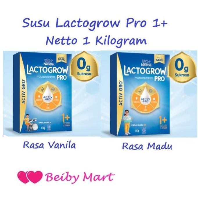 

TERMURAH LACTOGROW 3 RASA VANILA / MADU 1KG - SUSU PERTUMBUHAN ANAK 3-5 TAHUN