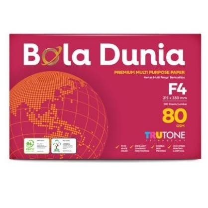 

Termurah ! Kertas Fotocopy Print Folio F4 80 gr Bola Dunia Rim