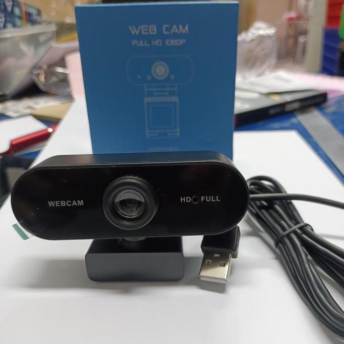 diskon krx webcam full hd 1080p - kamera usb laptop komputer meeting