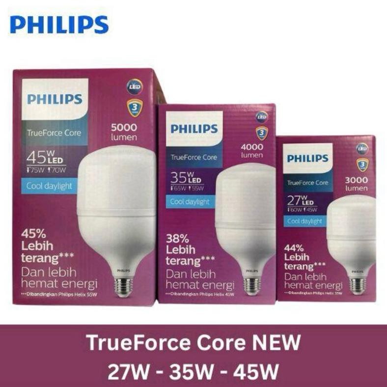 Grosir Lampu Bohlam Led Philips T Force 45 Watt 45W 45Watt 45 W Putih