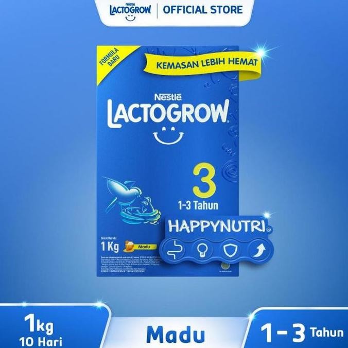 

TERMURAH SUSU LACTOGEN 3 1KG MADU VANILA SUSU FORMULA ANAK 1-3 TAHUN